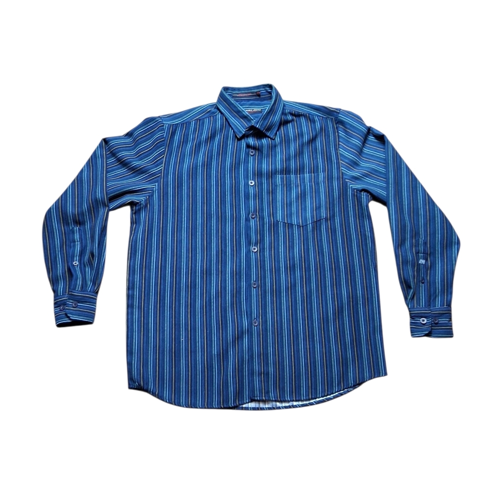 Point Zero Orange Label Classic Fit Men’s Long Sleeve Shirt – Size M